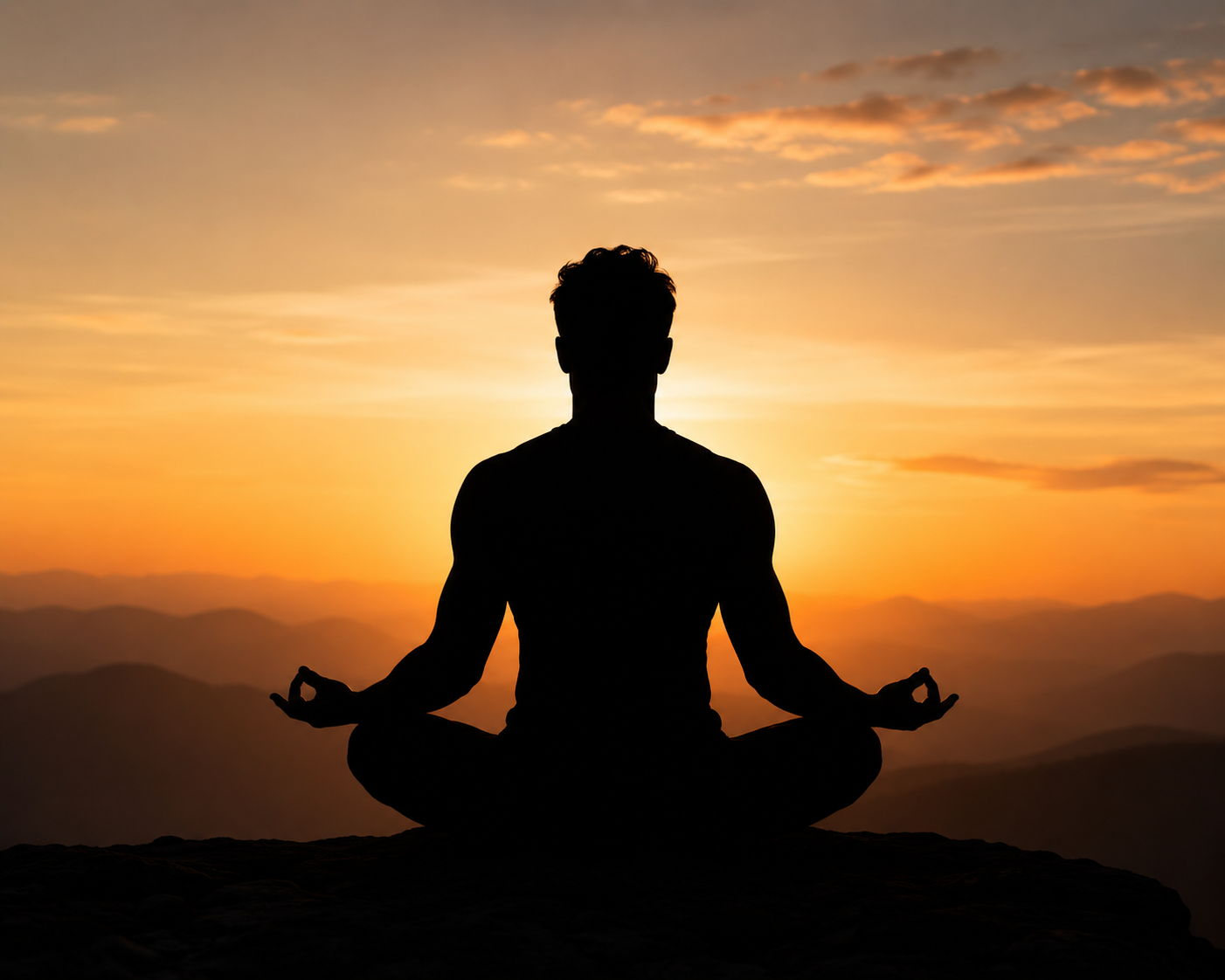 Person meditating in peaceful lotus pose